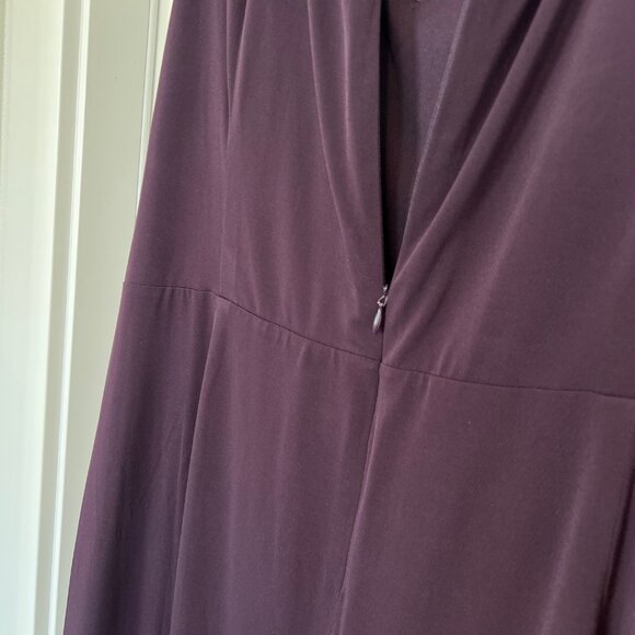 NWT London Times Women Size 20W Eggplant Violet Lace V-Neck Sheath Dress - Picture 8 of 11
